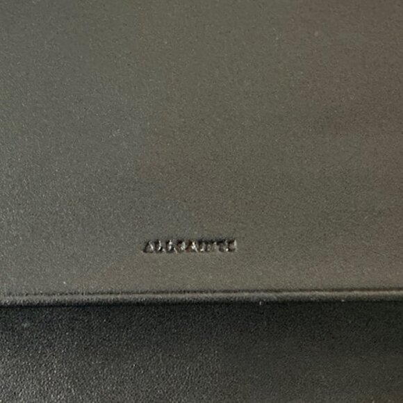 ALL SAINTS Fetch Snake Print Leather Crossbody bag with removable chain strap - Picture 8 of 12